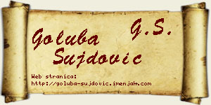 Goluba Šujdović vizit kartica